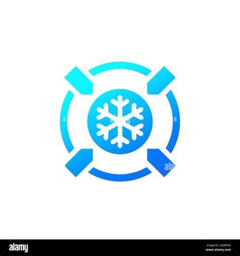 Cooling Freezing Icon On White Stock Vector Image And Art Alamy