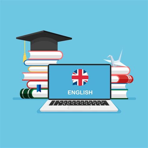 Curso de idioma ingles aprendizaje en línea y educación a distancia