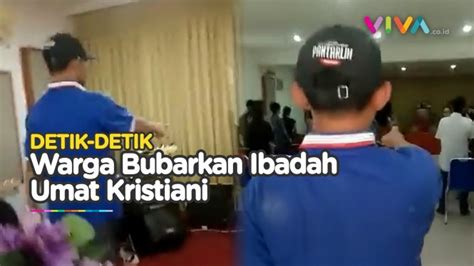 HEBOH Video Dramatis Pembubaran Ibadah Umat Kristiani Di Lampung