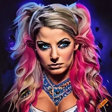 Alexa Bliss Inspired By Frazetta On Craiyon