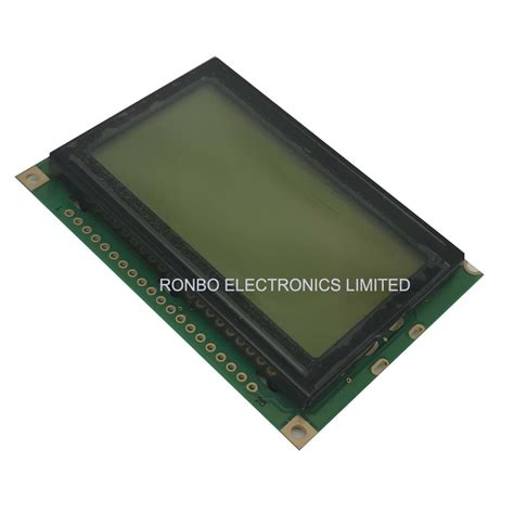 128X64 Graphic LCD Panel COB Stn Blue Negative LCD Module With LED