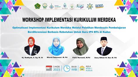 WORKSHOP IMPLEMENTASI KURIKULUM MERDEKA YouTube