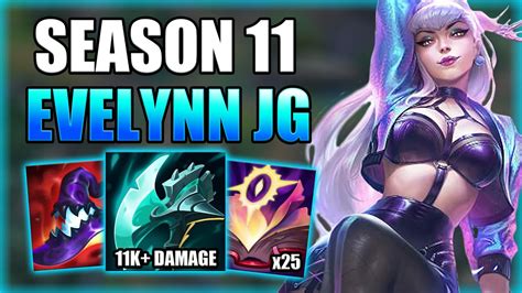 How To 1v9 Carry With Evelynn Season 11 Evelynn Jungle Commentary