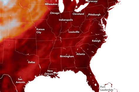 Nasa Map Shows Sweltering Us Temperatures Under Heat Dome Newsweek