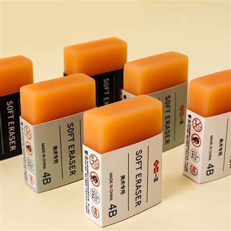 Simple Large 4b Soap Style Soft Eraser Student Portable Less Crumb Pvc