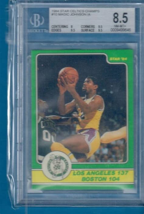 Star Rookie Magic Johnson Graded 8.5 Bgs Rare 1983-84 | Etsy