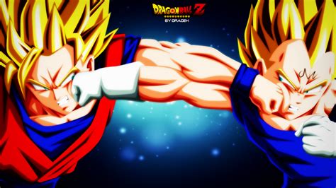 Majin Vegeta Vs Goku Dbz By Dradek By Dradek On Deviantart