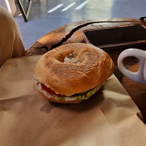 Dolce Bakery Cape Town South Africa Vegan Caprese Bagel Review Abillion