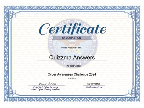 Cyber Awareness Challenge 2024 Answers Quizzma