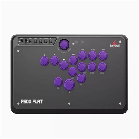 button arcade controller  flat mayflash  flat hitbox layout
