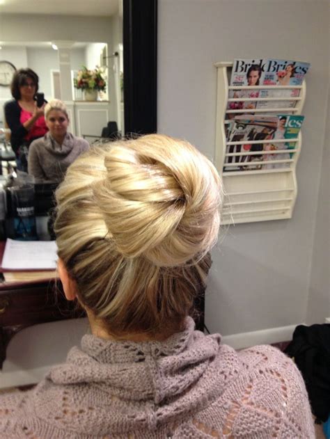 High bun #wedding #topknot | Elegant wedding hair, Bridesmaid hair ...