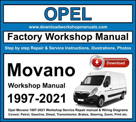 Opel Movano To Workshop Repair Manual