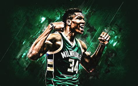 Giannis Antetokounmpo Giannis Milwaukee Bucks Green Basketball