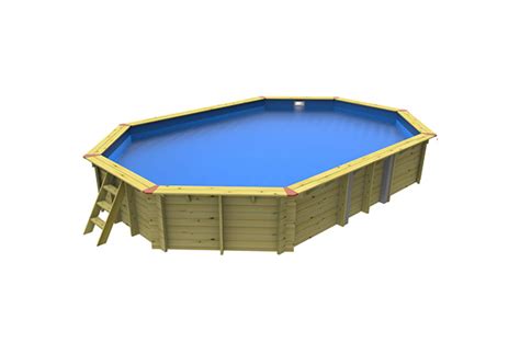 Wooden Large Eco Stretched Octagonal Pool Ag Budget