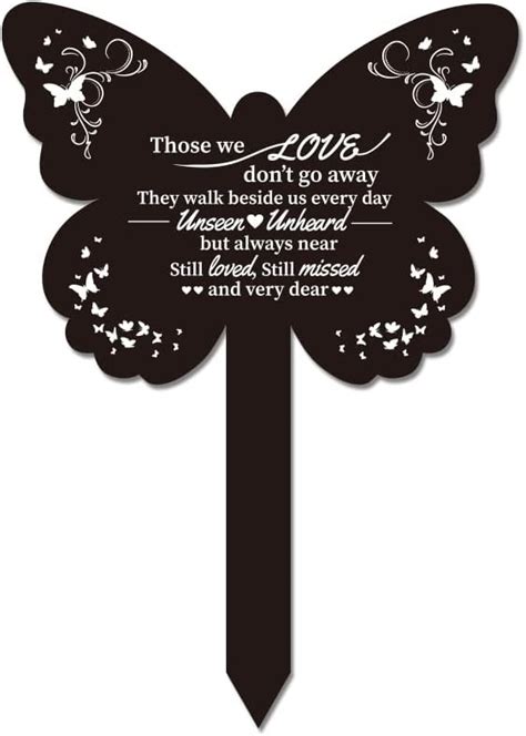 Globleland Memorial Remembrance Plaque Stake Acrylic Plaque Memorial