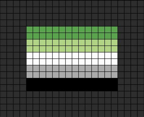 Aromantic Flag Pixel Art In 2024 Pixel Art Pixel Art Design Pixel