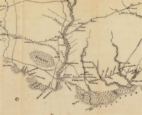 Barnwell District South Carolina 1825 County Wall Map | Etsy