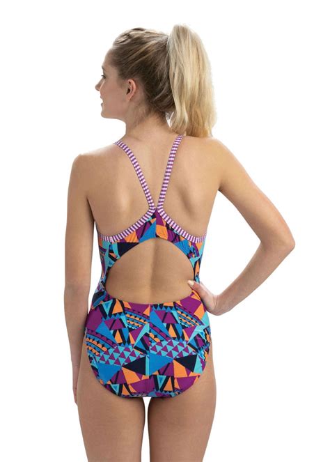 Dolfin Uglies Girls City Lights V 2 Back Swimsuit ProSwimwear