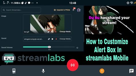 How To Customize Alert Box In Streamlabs Mobile App 2021 Youtube