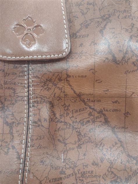 Patricia Nash Signature Map Print Rienzo Leather Purs Gem