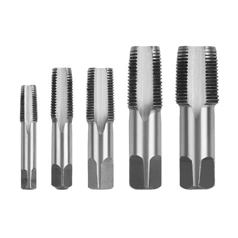 FILIERE BUSE DE FILAGE TARAUD 5Pcs NPT Pipe Tap Jeu De Robinets En