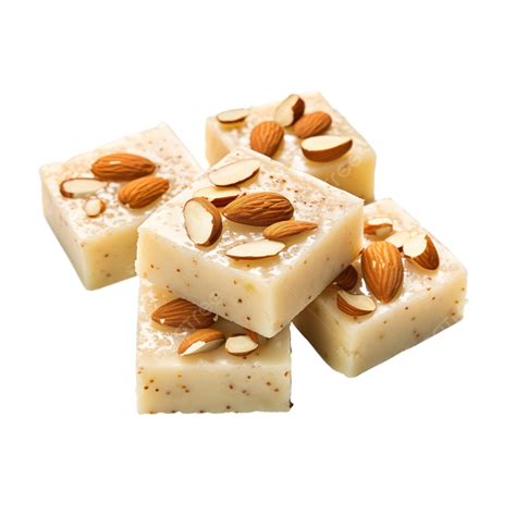 Diwali Special Badam Barfi Sugary Gujarati Plate Png Transparent