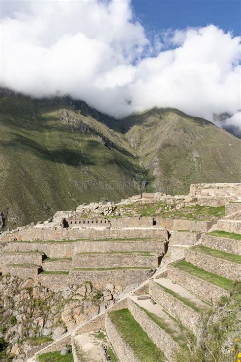 Ollantaytambo stone ruins stock photo. Image of history - 150746112