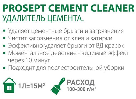 Prosept для удаления цемента cement cleaner 80 фото