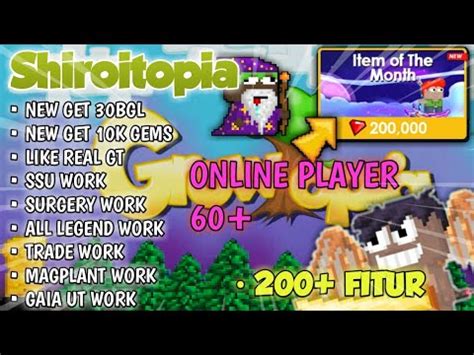 Best Growtopia Private Server 2021 Shiroitopia ONLINE PLAYER 60 YouTube