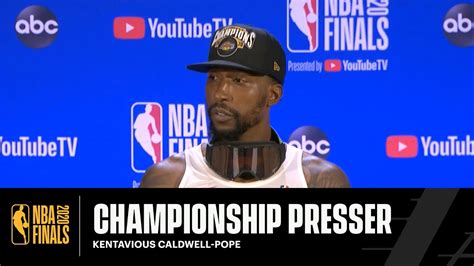 Championship Press Conference Kentavious Caldwell Pope Lakers Youtube