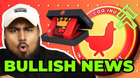 Coq Inu Massive News Buy Now New Crypto Cards M Meme Coin