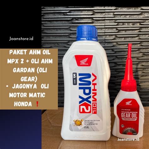 Jual Paket Oli Ahm Mpx Ml Kemasan Baru Oli Ahm Gardan Oli Mesin