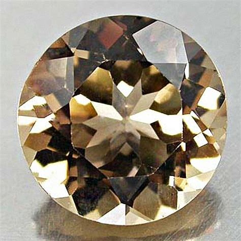 Intergemstones Golden Topas Carat Rund Vvsi Schliff Excellent