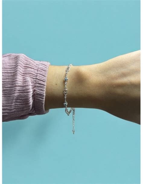 Pulsera Ba O De Plata Estrella