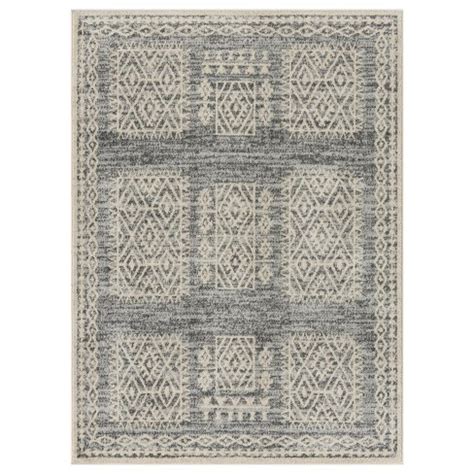 Luxe Weavers Bohemian Geometric Gray 8x10 Area Rug : Target