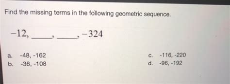 Missing Terms In Geometric Sequence Calculator Auto Masstraffic Review