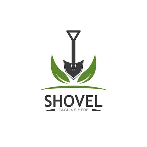 Premium Vector Shovel Icon Vector Logo Design Template