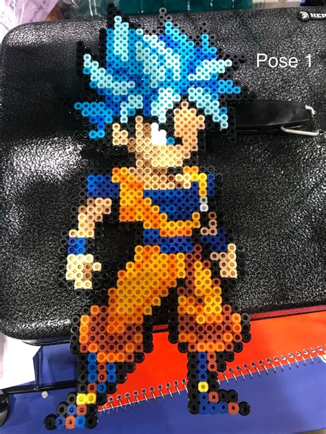 Super Sayian Goku Bead Sprite Diy Perler Beads Pixel Art Hot Sex Picture