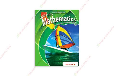 Sách California Mathematics Concepts Skills And Problem Solving