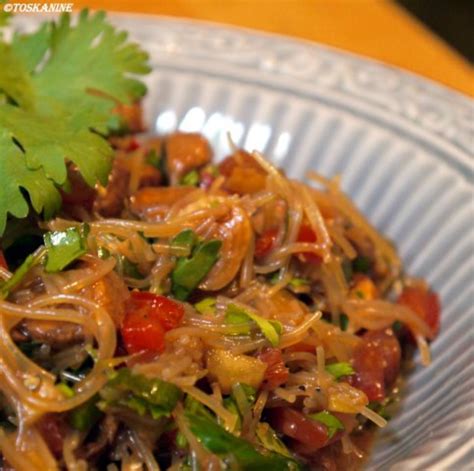 Yam Wun Sen Nord Thailändischer Glasnudelsalat Rezept kochbar de