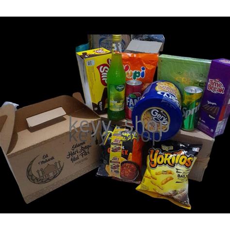 Jual Paket Parsel Snack Dus Box Paket Snack Hari Raya Hampers Snack Kue