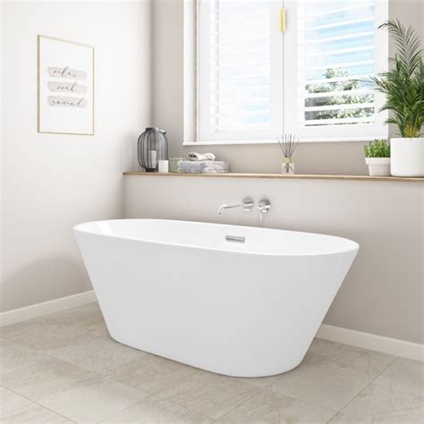 Bari Round Double Ended Freestanding Bath - 1500 x 700mm | Furniture123