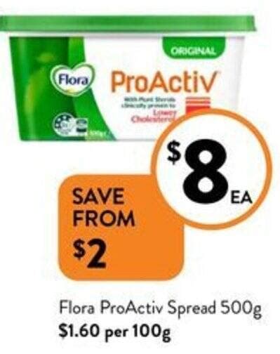 Flora Proactiv Spread G Offer At Foodworks