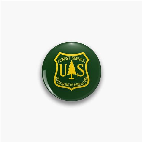 Us Forest Service Logo Yellowtransparent Pin For Sale By