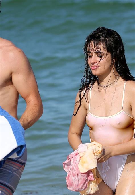 Camila Cabello TheFappening Tits And Cameltoe At A Beach In Miami