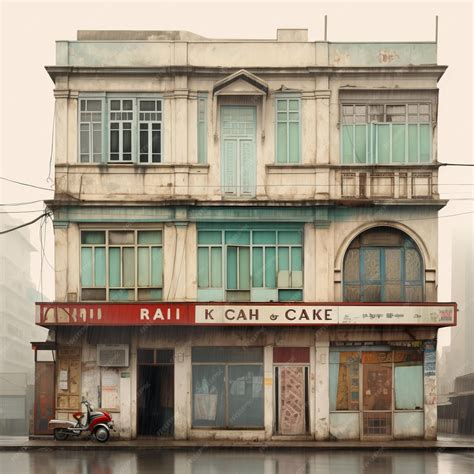 Premium AI Image | Vintage Karachi Storefronts Capturing the Timeless