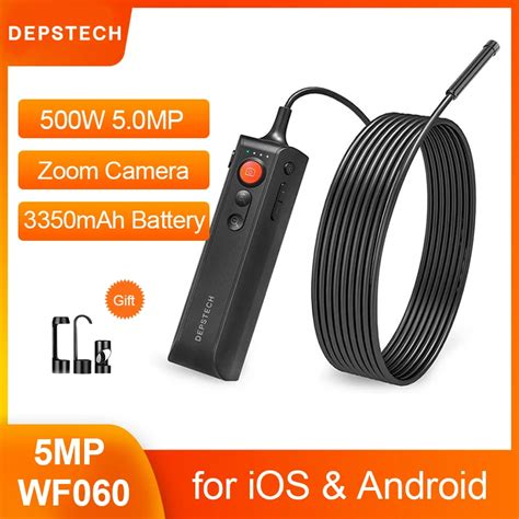 Deepstech Endoscope Sans Fil Fhd Mp Cam Ra D Inspection Serpent