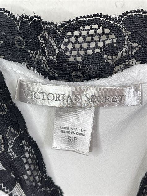 Victorias Secret Lingerie White Satin Slip Lace Trim … Gem