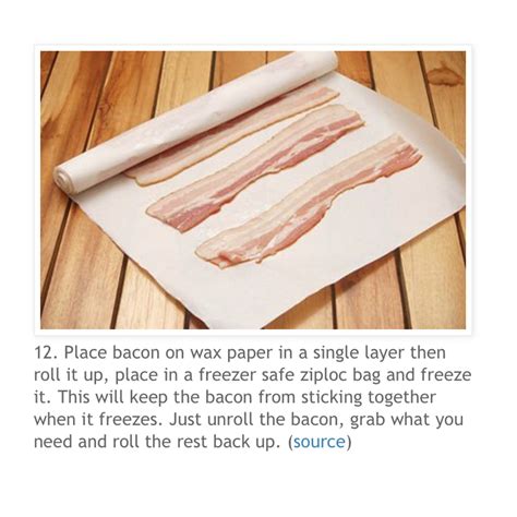 Freezing bacon 🥓 | Bacon, Frozen, Food