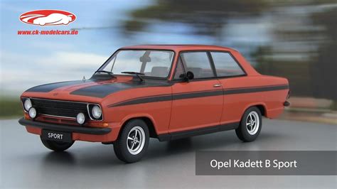 Ck Modelcars Video Opel Kadett B Sport Baujahr 1973 Rot Schwarz 1 18